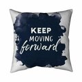 Begin Home Decor 20 x 20 in. Keep Moving Forward-Double Sided Print Indoor Pillow 5541-2020-QU14